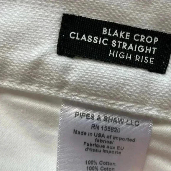 NWT Veronica Beard Blake Crop Classic Straight High Rise Jeans size 25 - Picture 5 of 16